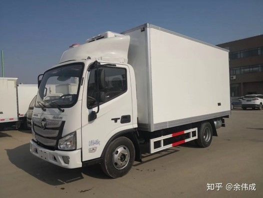 14.2m Small Refrigerated Box Truck Refrigerated Trucking Companies 90km/H