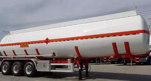 3 Axle Aluminum Carbon Fuel Tank Truck Trailer 42000 45000 Liters